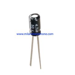 خازن 4.7 میکرو فاراد 50 ولت | Capacitor 4.7 microfarads 50 volts