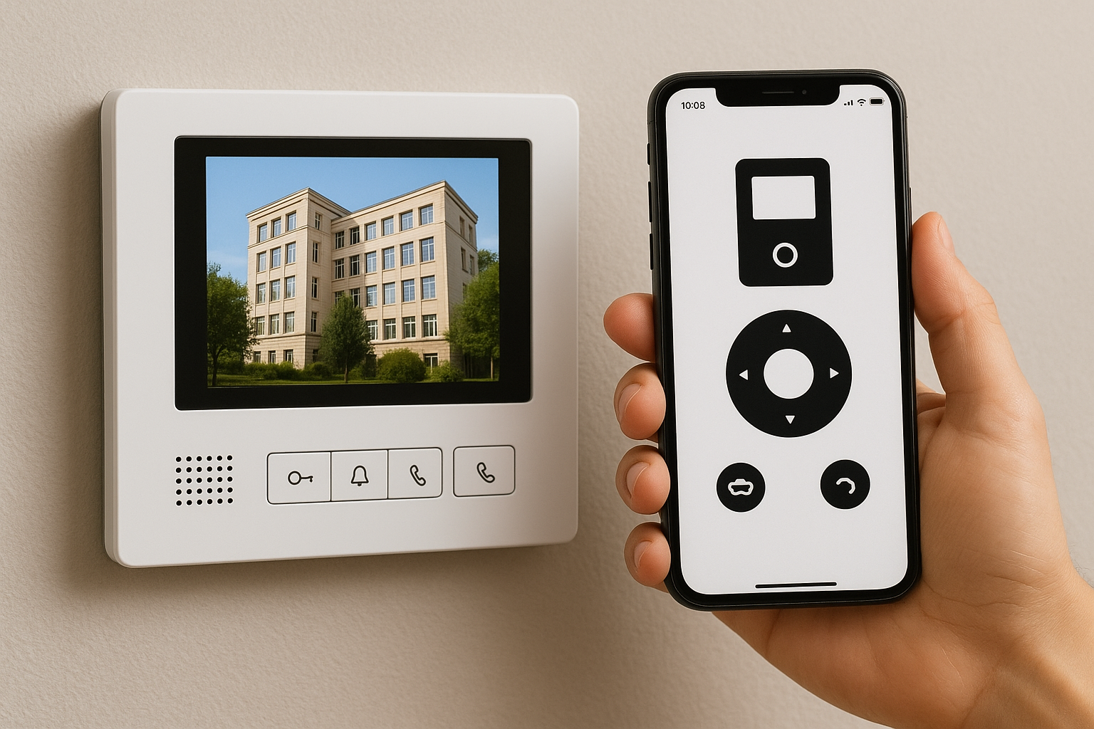 کنترل از راه دور با موبایل و اپلیکیشن در آیفون تصویری مدرن | Remote control with mobile phone and application on iPhone Modern video 